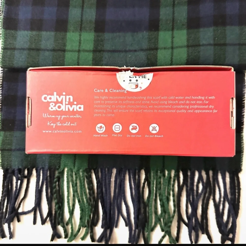 Calvin & Olivia Lightweight UltraSoft Scarf Perfect Holiday Gift for Men & Women